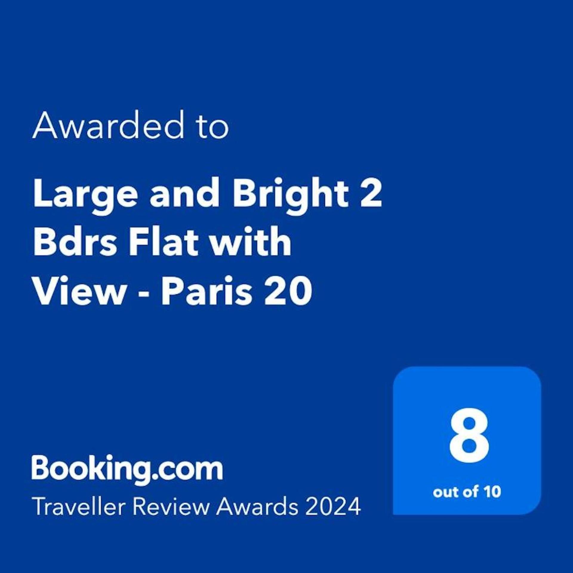 Large And Bright 2 Bdrs Flat With View - Paris 20アパートメント エクステリア 写真